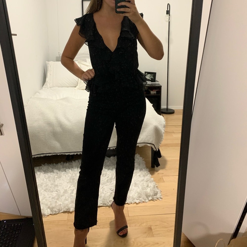 Bardot Ruffle Bodysuit